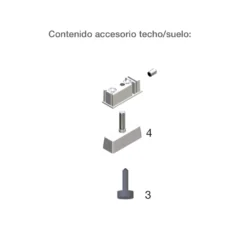 Accesorio para fijación suelo/techo para AIRPERFIL