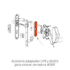 Accesorios reductor y adaptador cerraduras 4030F y CF6T