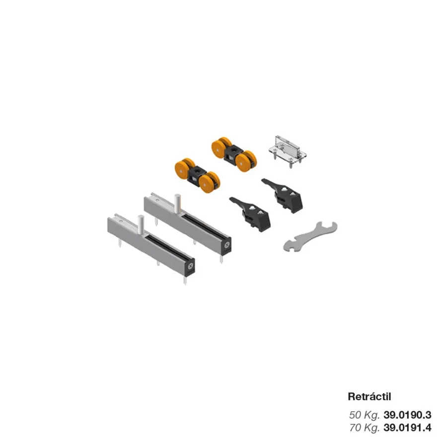Accesorios retráctiles para guías Saheco STANDARD / STAR / STAR FT