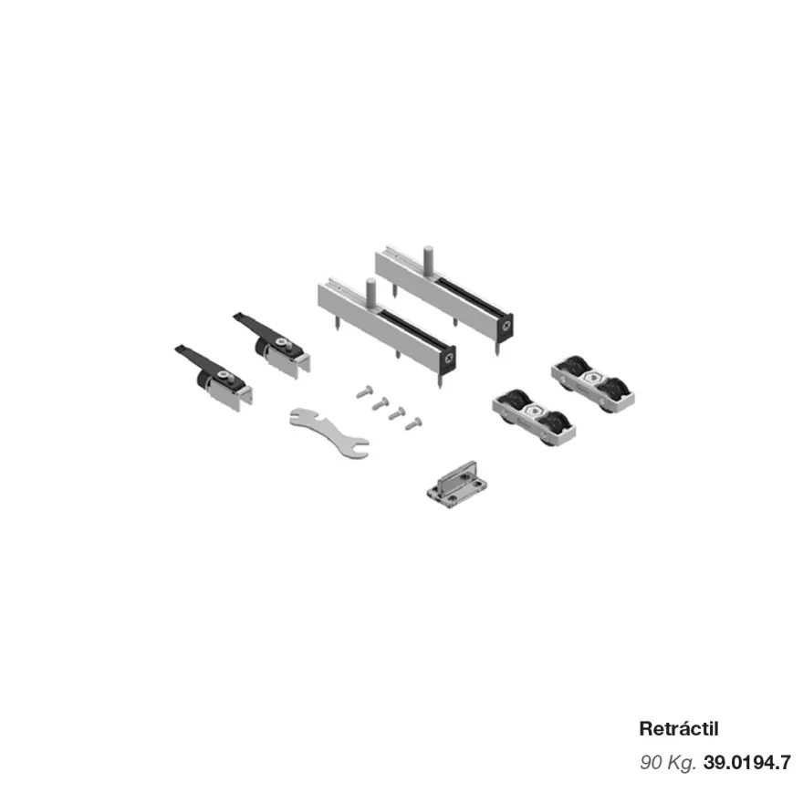 Accesorios retráctiles para guías Saheco STANDARD / STAR / STAR FT