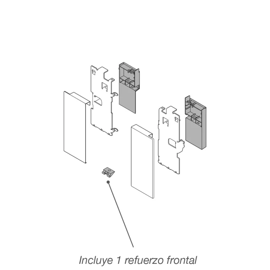 Adaptador perfil delantero cajón Blum Legrabox