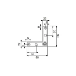 AGNES - Pata fija para mueble regulable