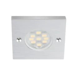 ALEXIA - Foco LED sobrepuesto extrafino cuadrado con iluminación redonda
