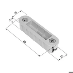 Alutop XT Cerradero para cierres magnéticos AGB en perfil de aluminio