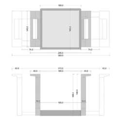 AMBIALINE - Soporte extraíble de platos para cajones Blum Legrabox