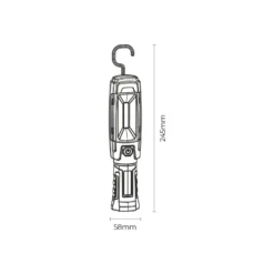 Antorcha de inspección giratoria con batería recargable