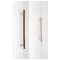 ARA W Tirador combinado de madera y aluminio