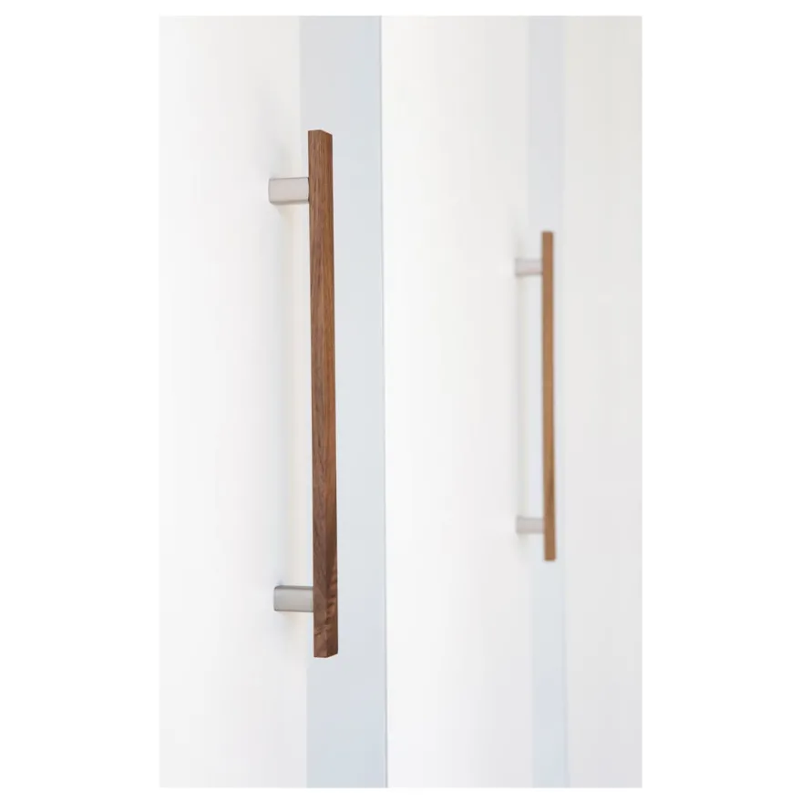 ARA W Tirador combinado de madera y aluminio