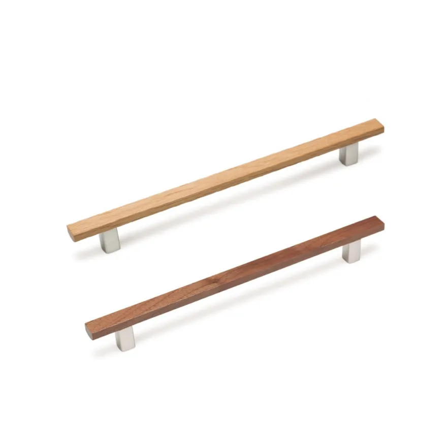 ARA W Tirador combinado de madera y aluminio