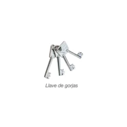 ARCUBLOCK 509 - Cerradura larga de seguridad embutida con varillas / Llave Gorjas / Frente Z