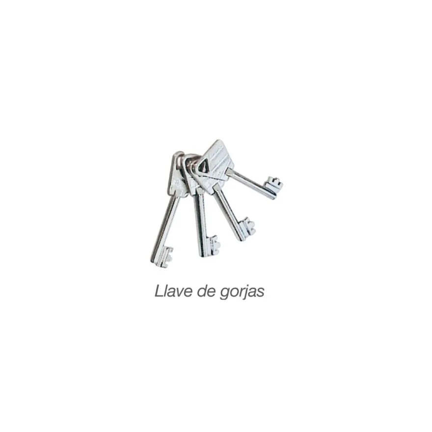 ARCUBLOCK 511 - Cerradura larga de seguridad embutida sin varillas / Llave Gorjas / Frente Z