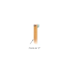 ARCUBLOCK 511 Cilindro EURO - Cerradura larga de seguridad embutida sin varillas / Llave Puntos / Frente Z