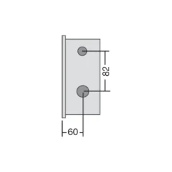 ARCUBLOCK 509 Cilindro STS - Cerradura larga de seguridad embutida con varillas / Llave Puntos / Frente Recto