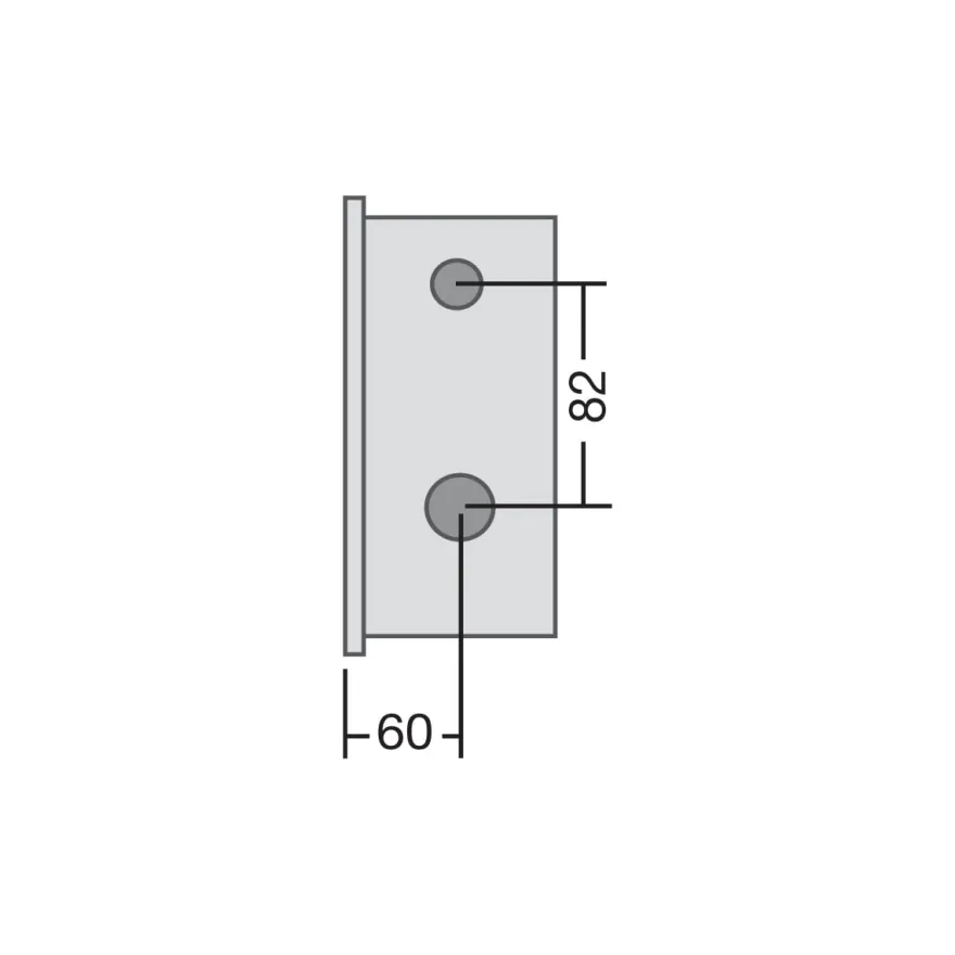 ARCUBLOCK 509 Cilindro STS - Cerradura larga de seguridad embutida con varillas / Llave Puntos / Frente Recto