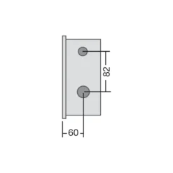 ARCUBLOCK 511 Cilindro STS - Cerradura larga de seguridad embutida sin varillas / Llave Puntos / Frente Recto