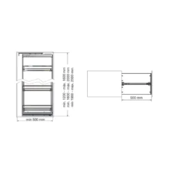 ARGOS Línea FLAT - Columna Extraíble Antracita