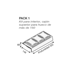 ARGUS - Accesorios para el interior del cajón Blanco