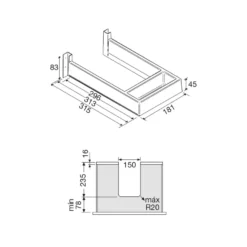 ARGUS - Salva sifón para el interior del mueble