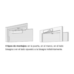 ASSA ABLOY NEW DC120 - Cierrapuertas de braco con o sin retención