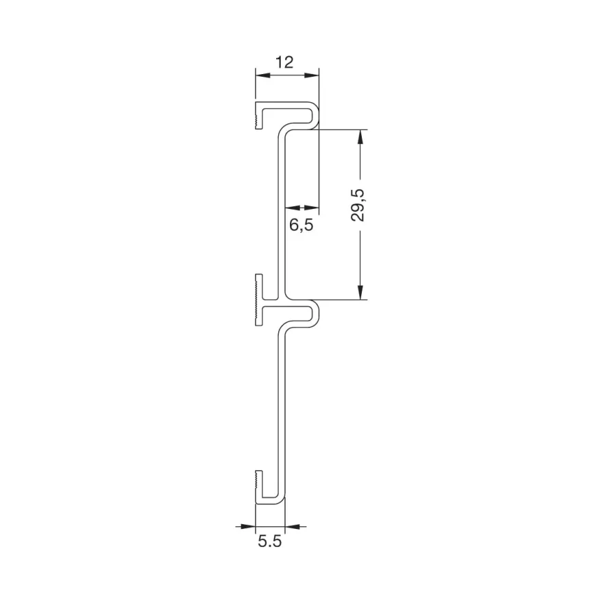 ATLANTICO - Batiente de aluminio para perfilería