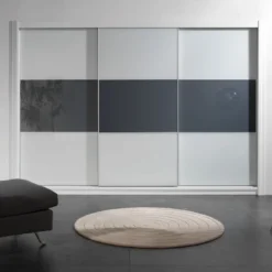 ATLANTICO MIN10 Minimalista - Kit de perfiles para puertas armario correderas