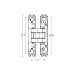ATOMIKA KARAKTER K8080 - 7 pivotes regulables sobre 3 ejes independientes autoportante de 80/100Kg. Apertura 180º