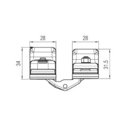 ATOMIKA KARAKTER K8080 - 7 pivotes regulables sobre 3 ejes independientes autoportante de 80/100Kg. Apertura 180º