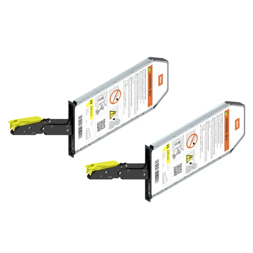 Aventos BLUM HKI modelo minimalista embutido al canto para puertas abatibles
