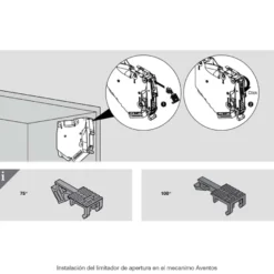 Aventos Blum HK-S Compás ascendente para puertas abatibles reducidas