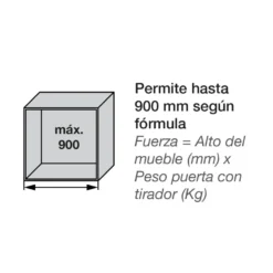 Aventos Blum HK-S Compás ascendente para puertas abatibles reducidas