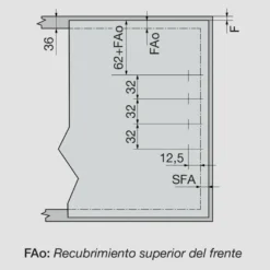 Aventos Blum HK Top modelo compacto para puertas abatibles