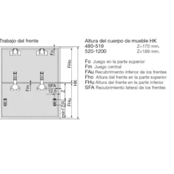AVENTOS HF TOP - Para puertas abatibles plegables