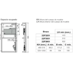 AVENTOS HF TOP - Para puertas abatibles plegables