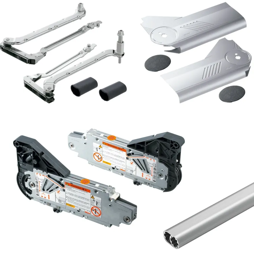 Aventos HL Blum para puertas paralelas abatibles de apertura ascendente