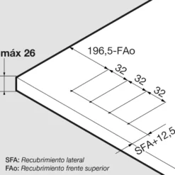Aventos HS Blum para puertas abatibles oblicuas de apertura ascendente