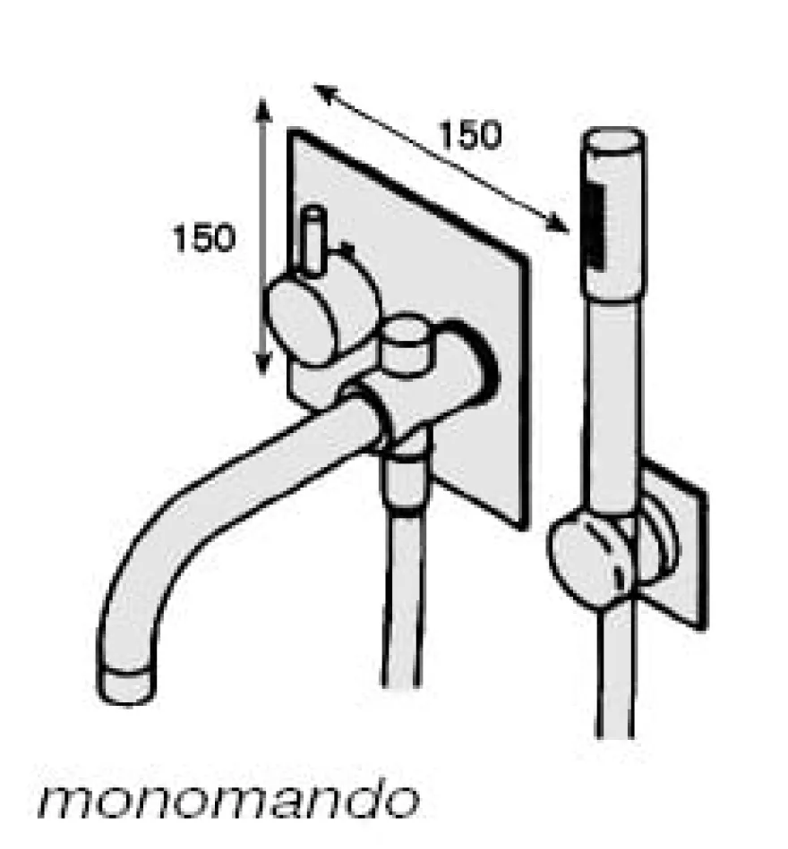Baño A Monoblock y monomando baño - ducha