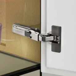 Base Salice Clip Domi especial para cristal con regulación (Fijación Adhesiva)