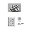 Bases Clip DOMI de regulación frontal con excéntrica y vertical con tornillo para bisagras Salice (Acero)