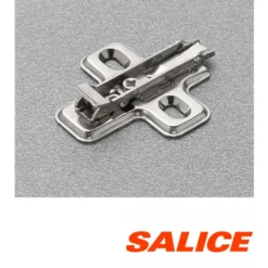 Bases Clip DOMI de regulación frontal con excéntrica y vertical con tornillo para bisagras Salice (Acero)