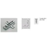 Bases clip DOMI regulación frontal y vertical excéntrica para bisagras Salice (fijación tornillo)