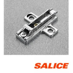 Bases clip DOMI regulación frontal y vertical excéntrica para bisagras Salice (fijación tornillo)