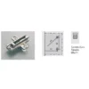 Bases clip DOMI regulación frontal y vertical excéntrica para bisagras Salice (fijación tornillo euro)