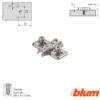 Bases para Bisagras Blum Clip-Top con regulación vertical SIN excéntrica