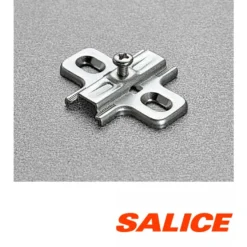 Base tradicional regulación vertical para bisagras Salice Serie 200