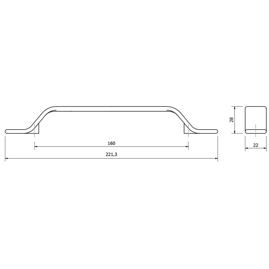 BELT - Tirador de forma redondea tipo asa