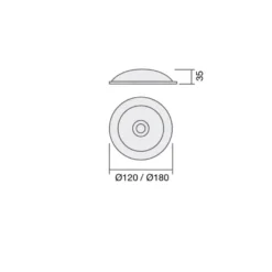BIOS - Downlight LED para empotrar Fijo con tres intesidades de luz Redondo