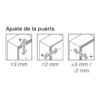 Bisagra acodada Blum Clip Top Ø35 mm. a 155º para despenseros y montajes específicos. Cierre decelerante BLUMOTION.
