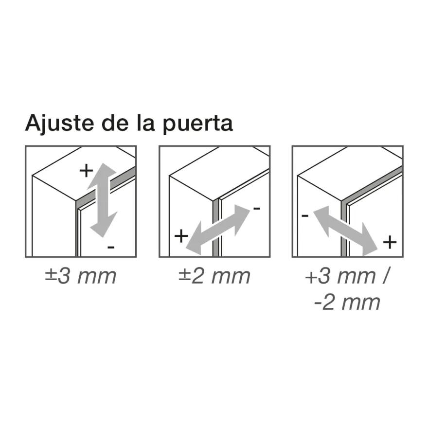 Bisagra acodada Blum Clip Top Ø35 mm. a 155º para despenseros y montajes específicos. Cierre decelerante BLUMOTION.