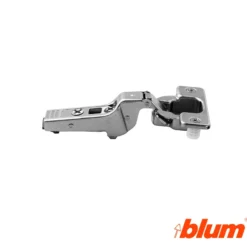 Bisagra acodada Blum Clip Top Ø35 mm. de 95º para grandes espesores y molduras. Apertura Estándar.