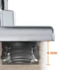 Bisagra BLUM Clip Top concierre decelerante BLUMOTION - Recta 110º para puertas finas de espesor mayor/igual 8 mm.